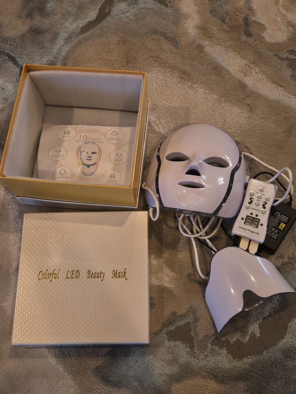 LED Beauty Mask Facial Therapy - White
